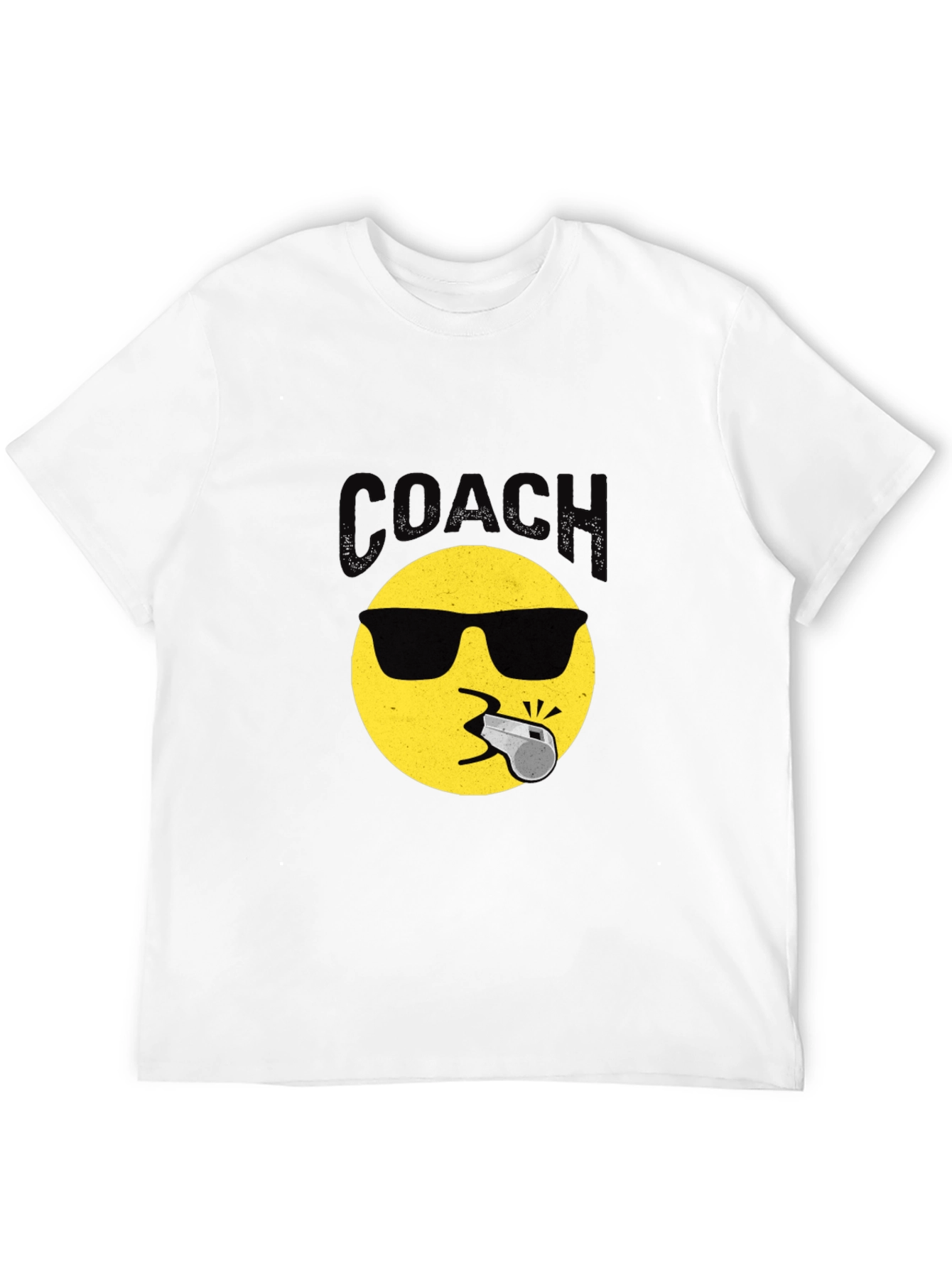 Cool Coach Emoji T-Shirt - Black Crew Neck Tee