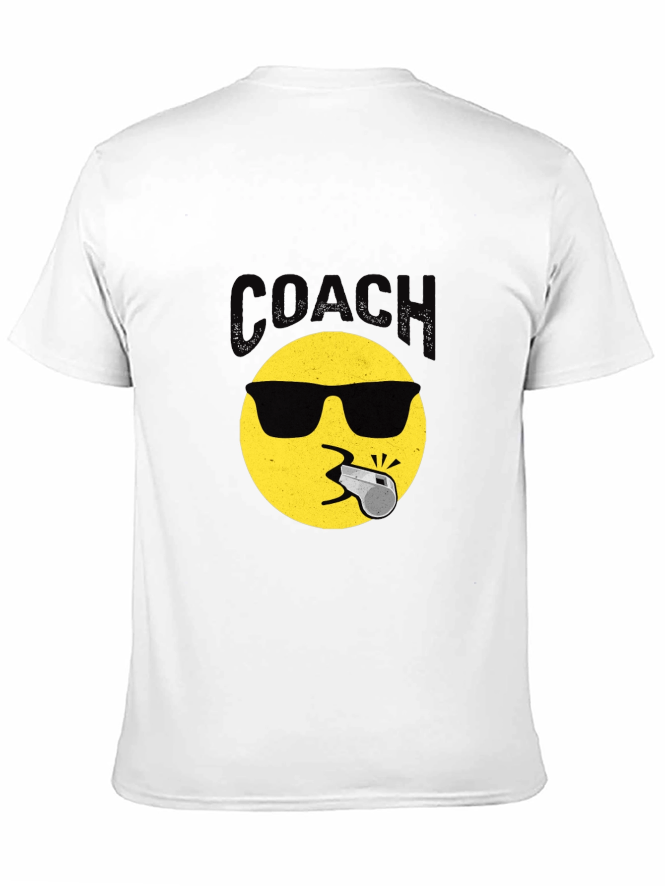 Cool Coach Emoji T-Shirt - Black Crew Neck Tee