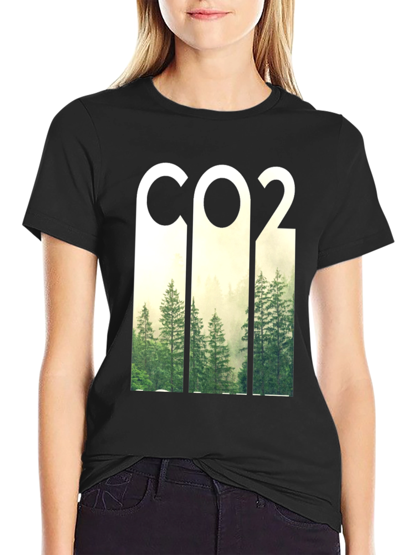 CO2 Forest Graphic T-Shirt - Nature & Science Tee