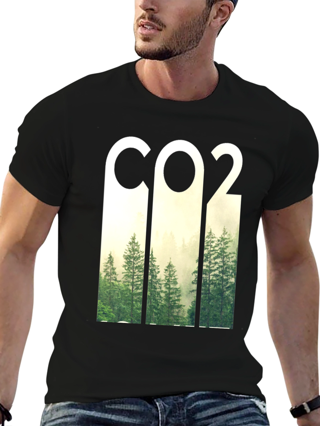 CO2 Forest Graphic T-Shirt - Nature & Science Tee