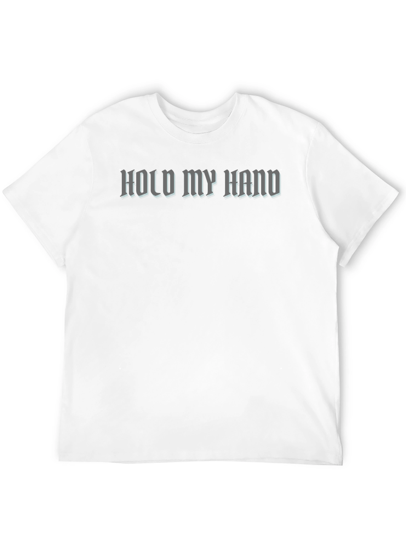 Hold My Hand Graphic Tee - Black Cotton T-Shirt