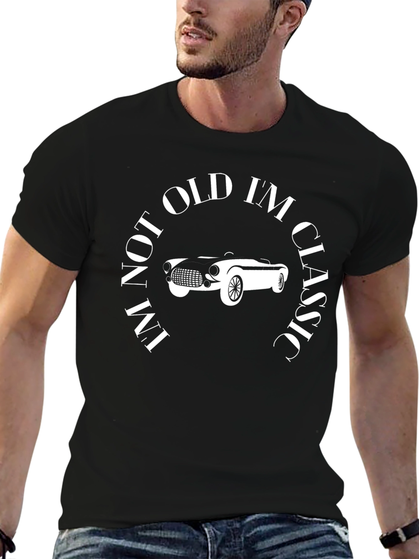 Classic Car Graphic Tee - Not Old Im Classic!