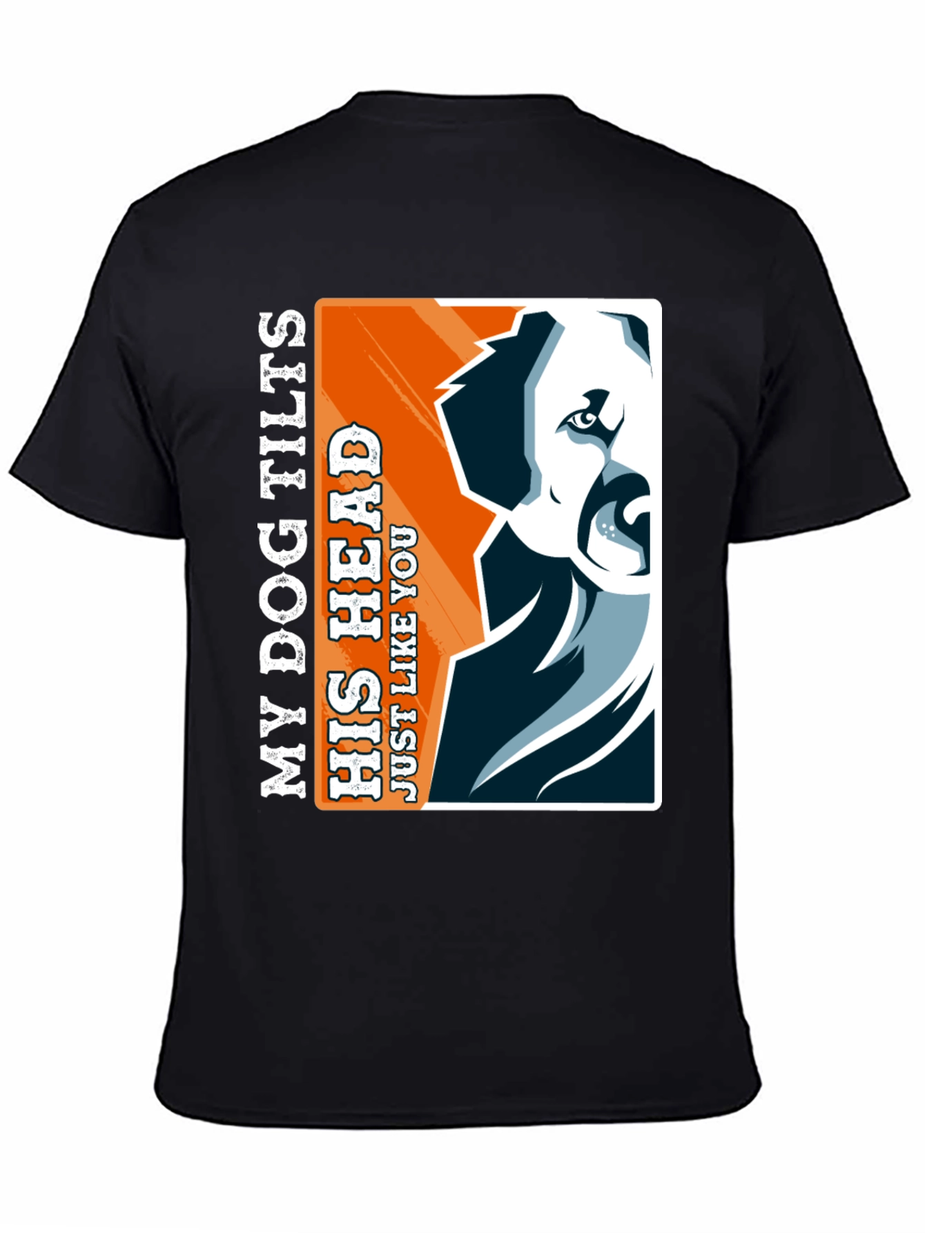 Dog Tilts Head Graphic Tee - Unisex Casual Top