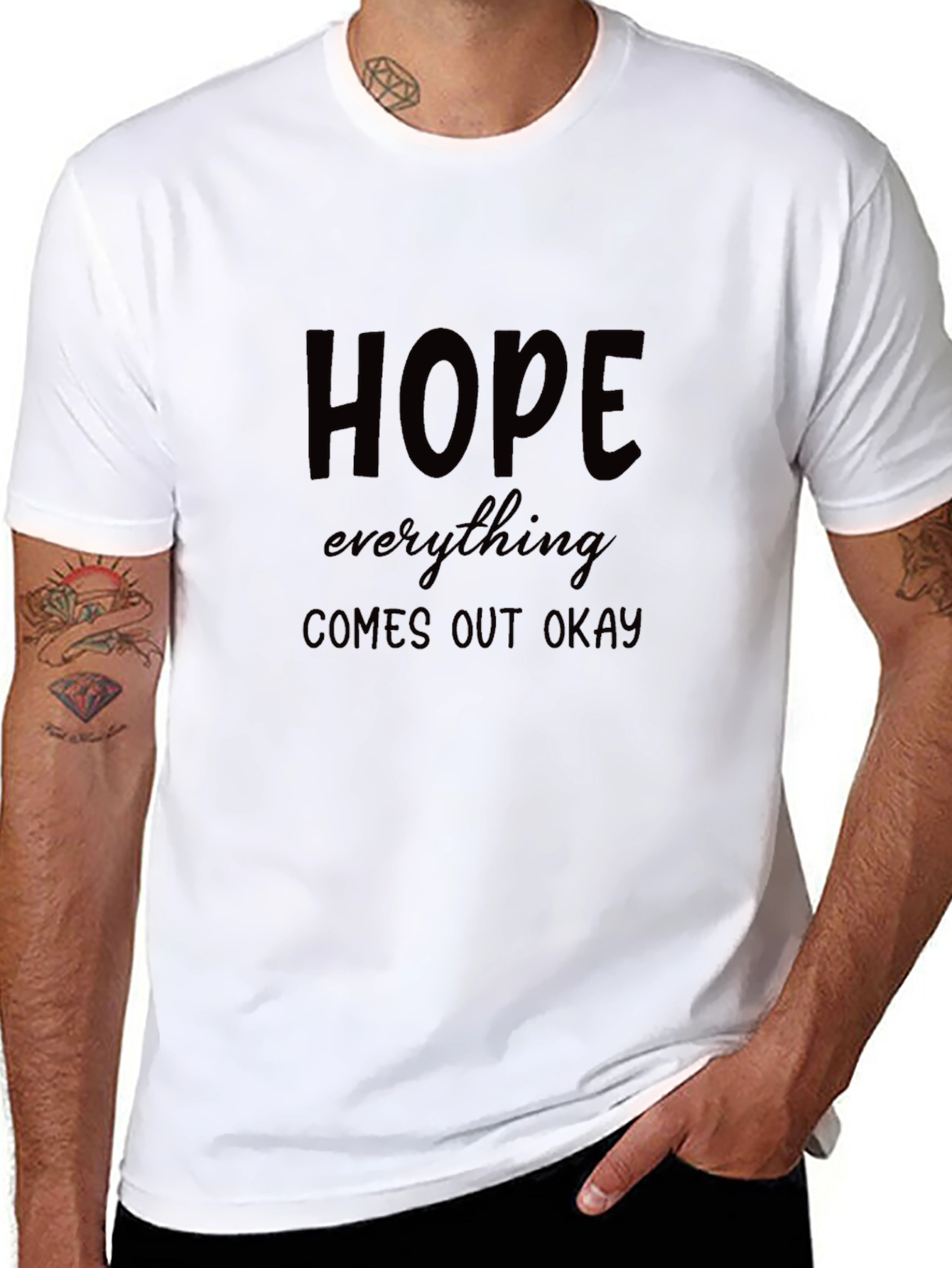 Hope Everything Comes Out Okay Black T-Shirt