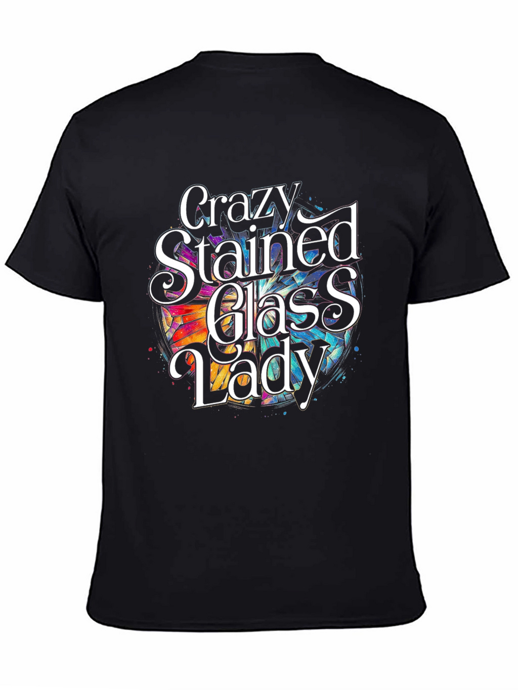 Crazy Stained Glass Lady T-Shirt