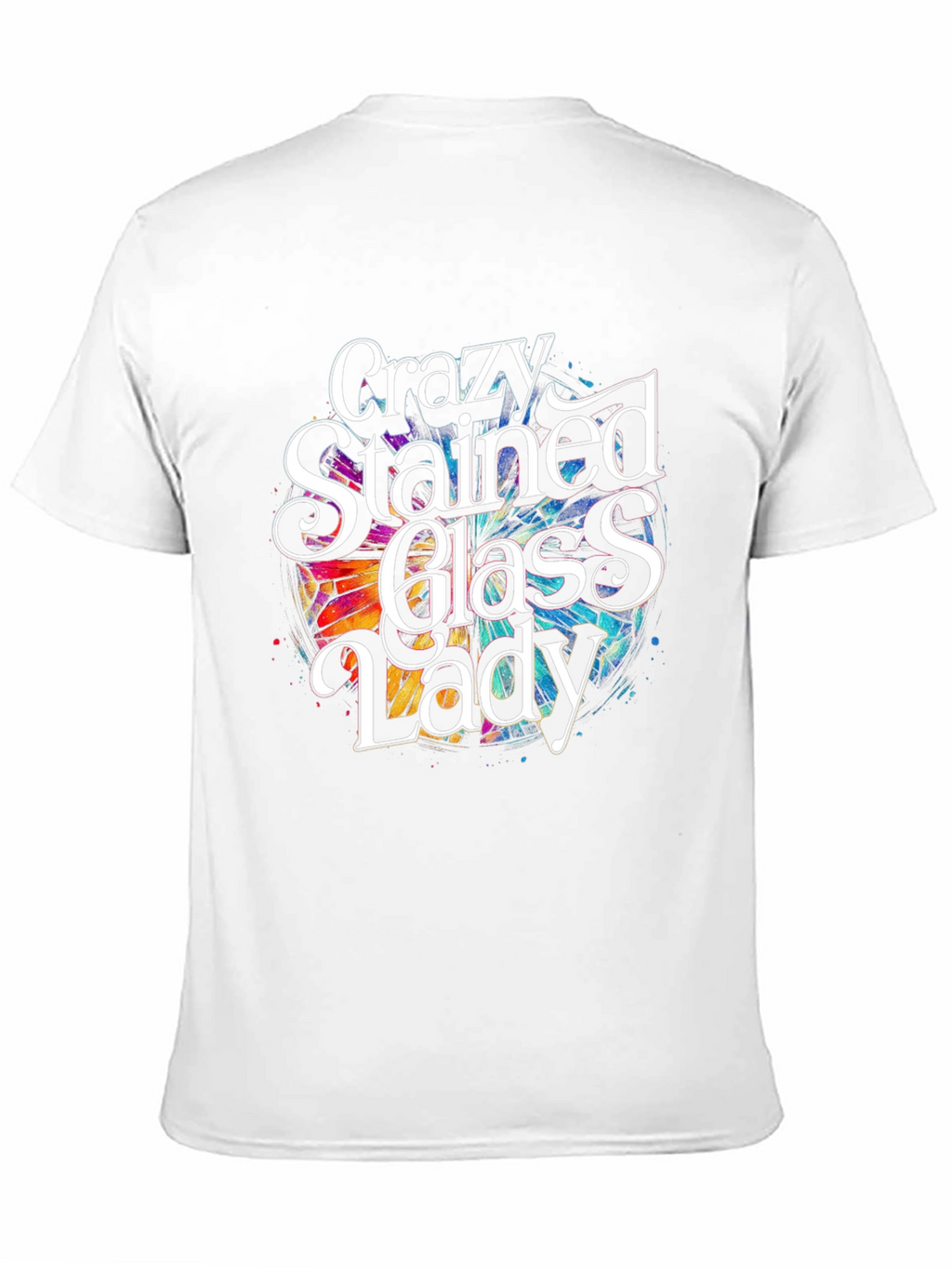 Crazy Stained Glass Lady T-Shirt