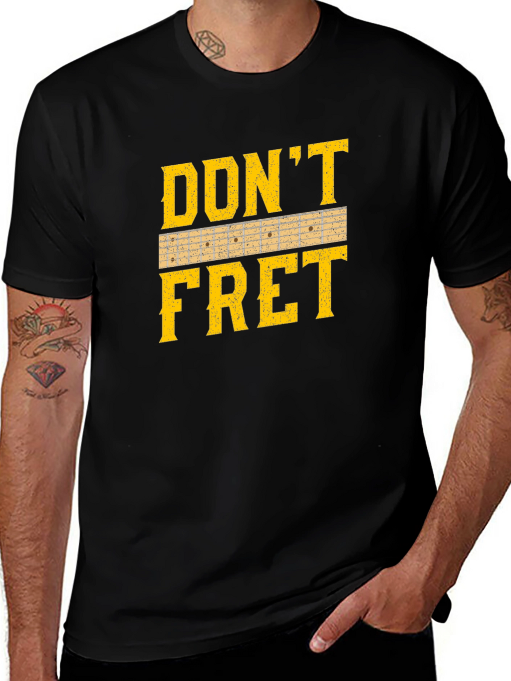 Dont Fret Guitar T-Shirt - Musician Tee