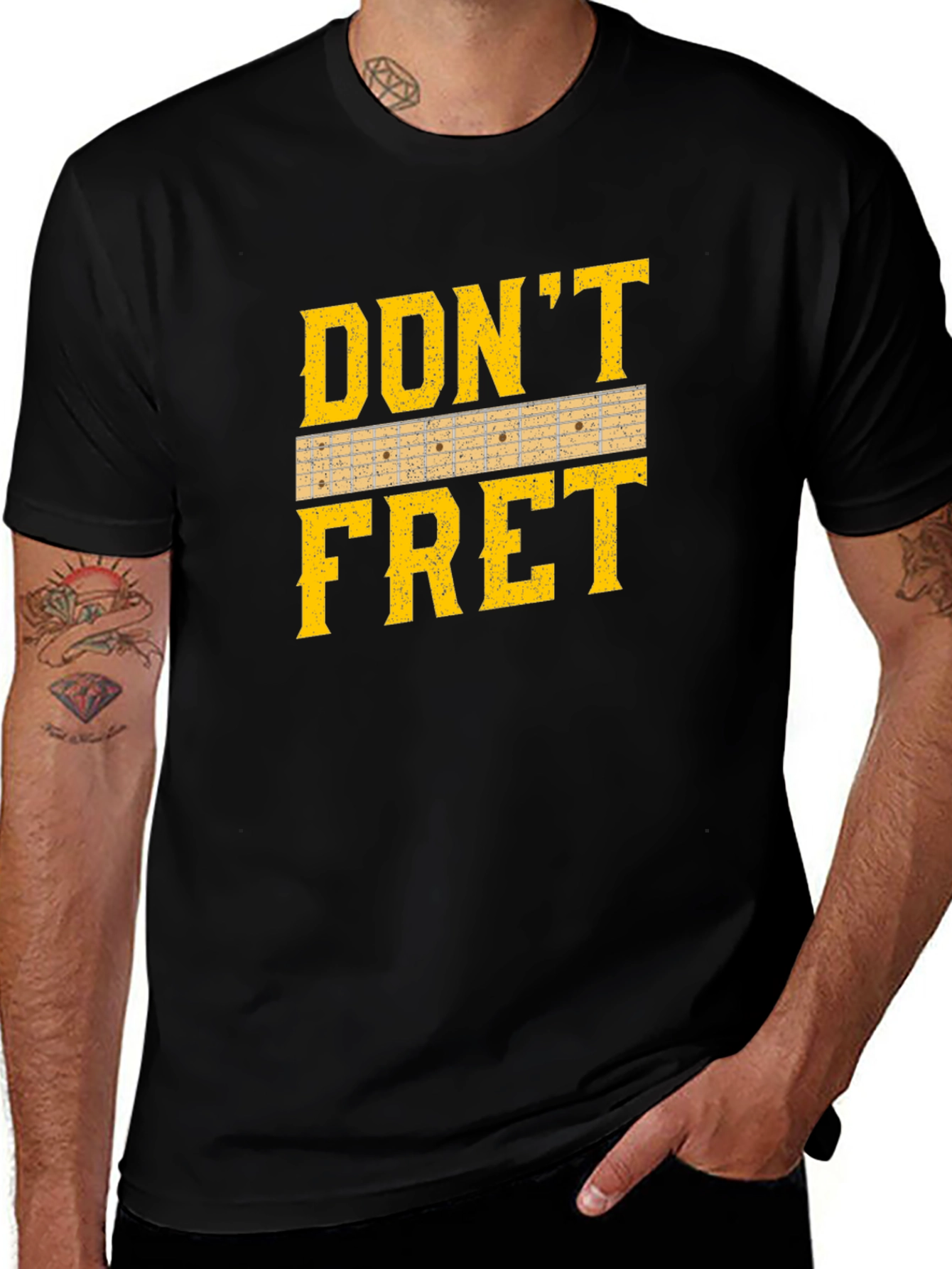 Dont Fret Guitar T-Shirt - Musician Tee