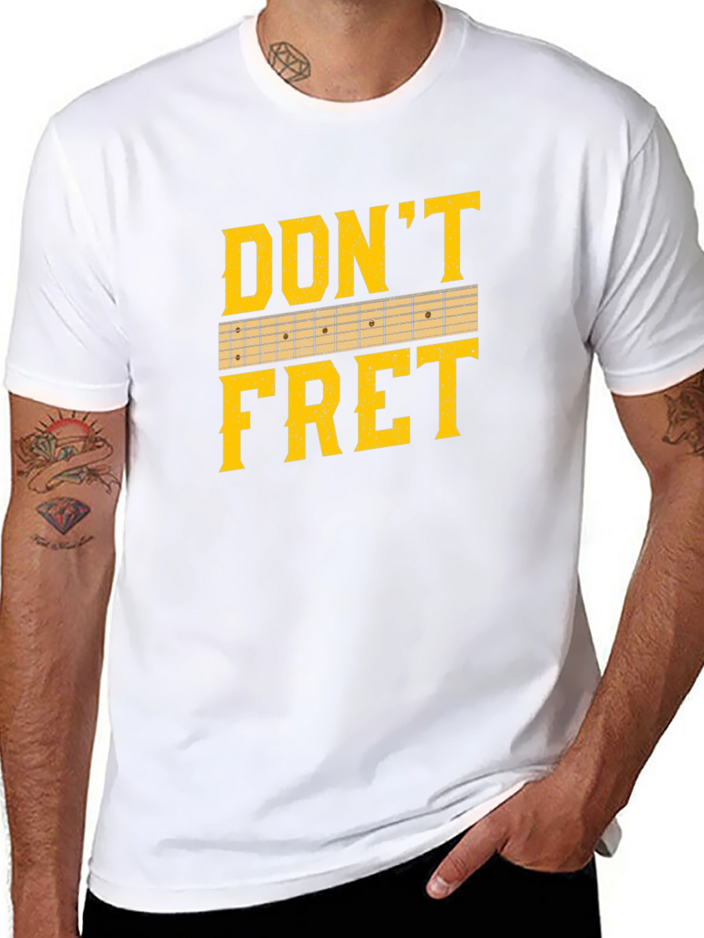 Dont Fret Guitar T-Shirt - Musician Tee