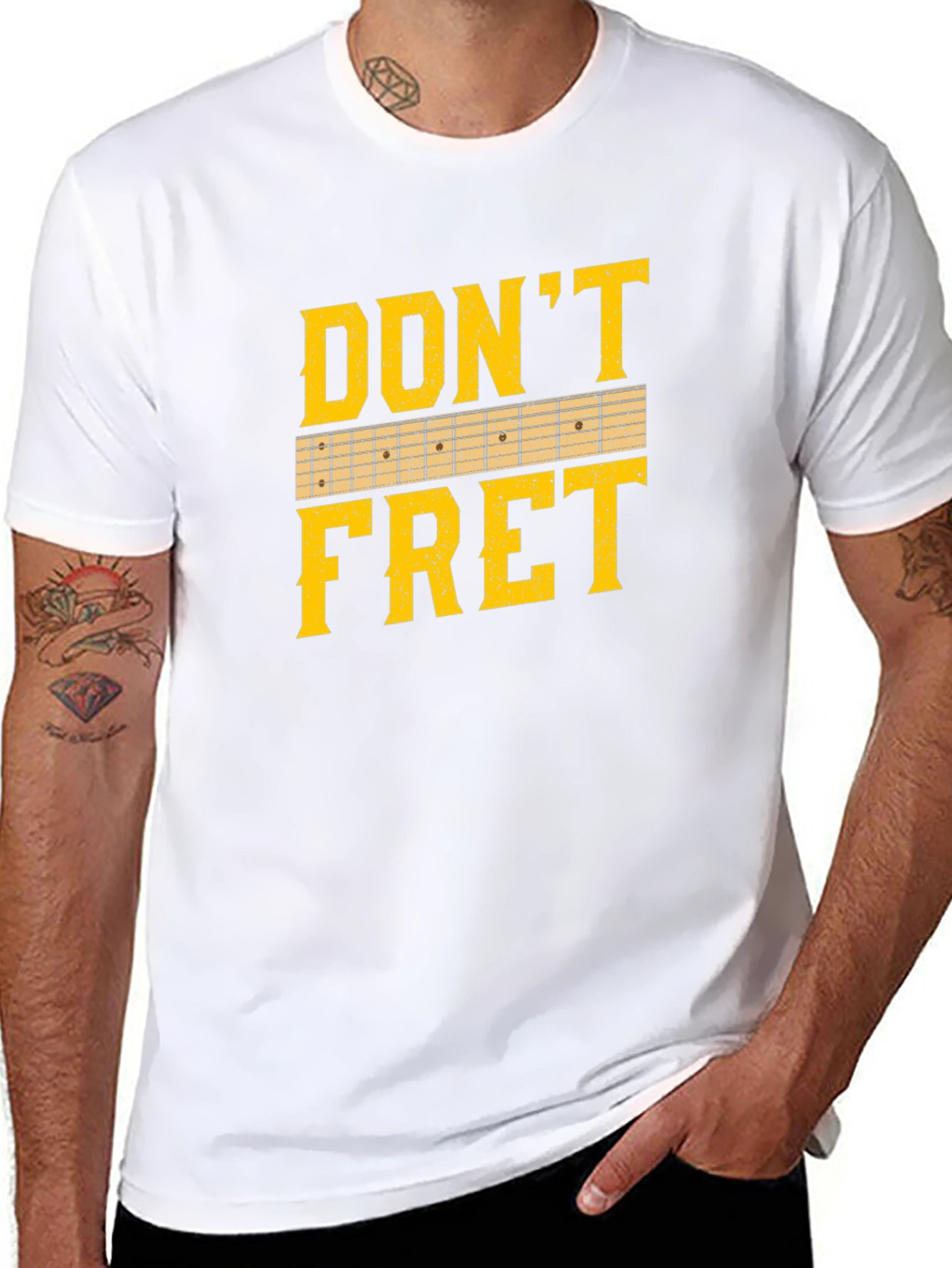 Dont Fret Guitar T-Shirt - Musician Tee