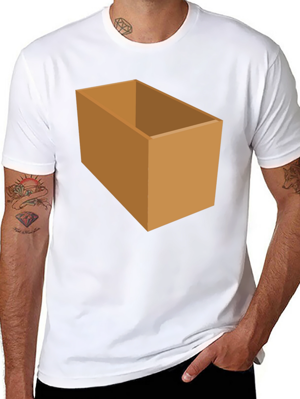 Box Graphic T-Shirt - Novelty Design