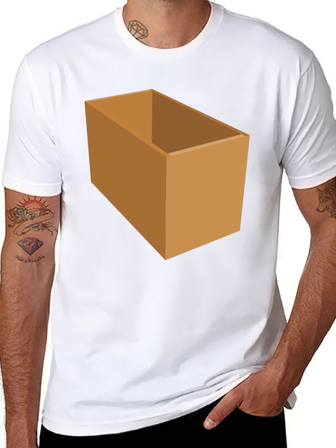 Box Graphic T-Shirt - Novelty Design