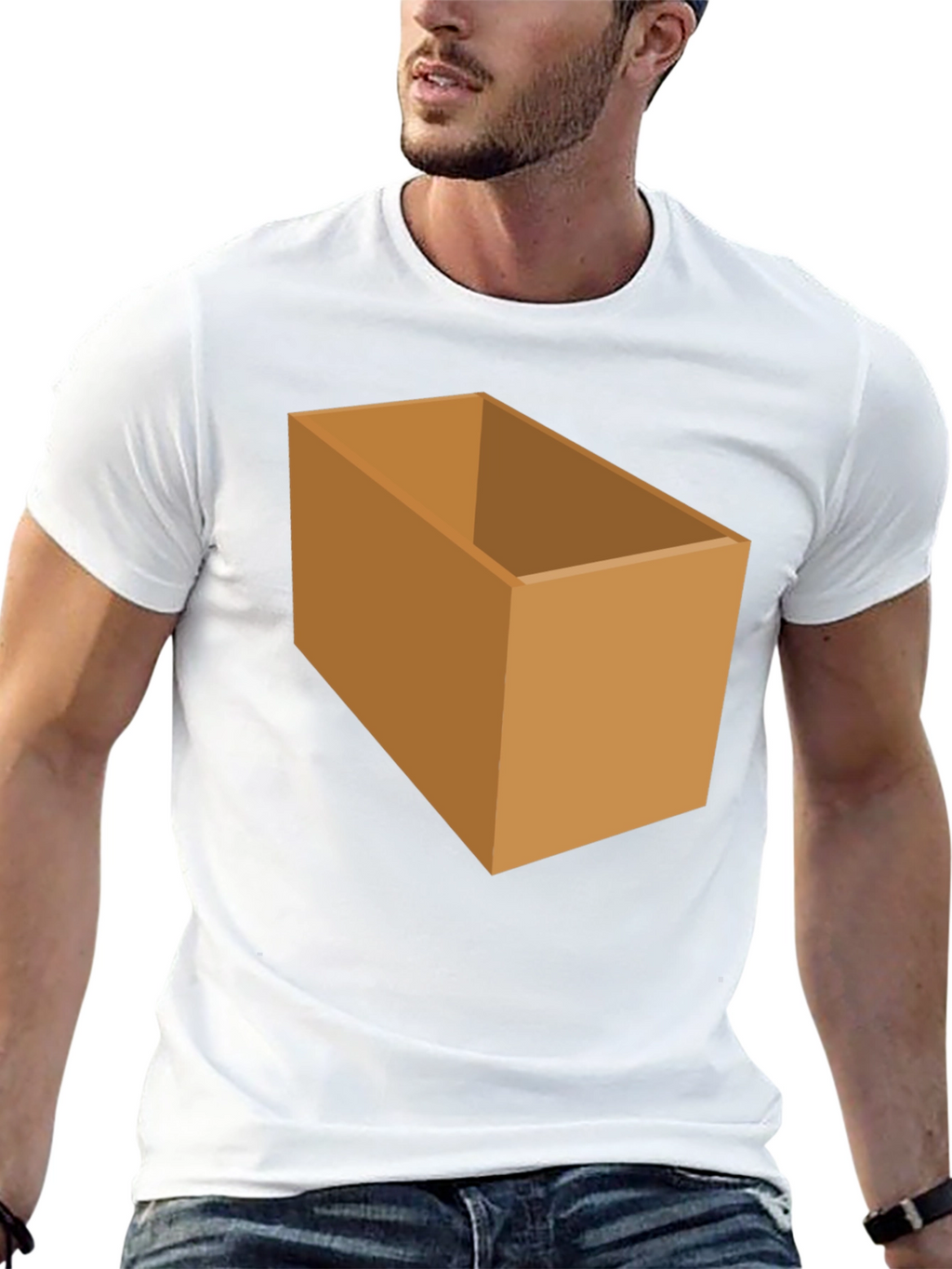 Box Graphic T-Shirt - Novelty Design