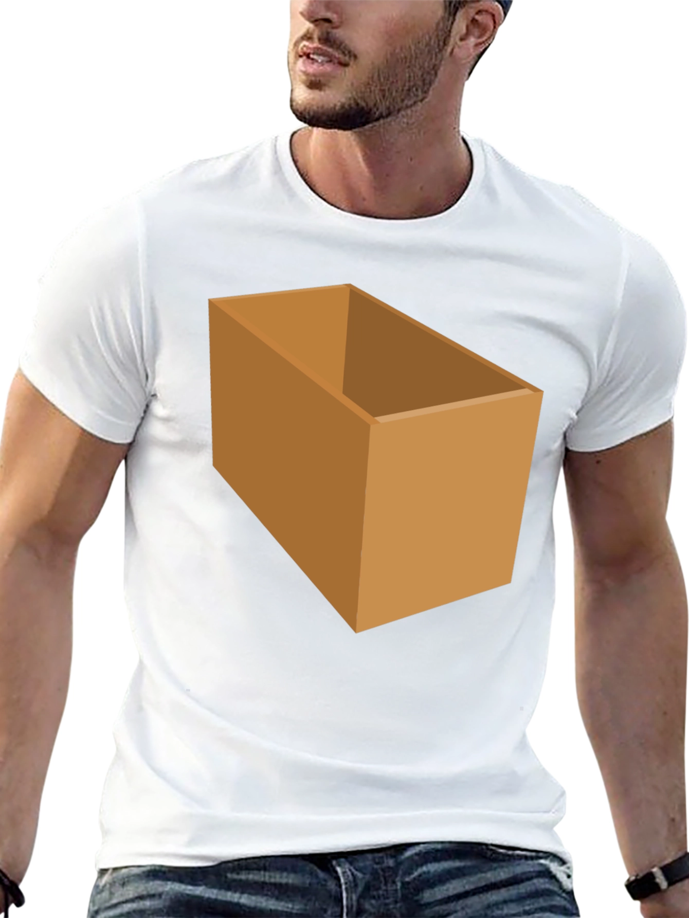 Box Graphic T-Shirt - Novelty Design