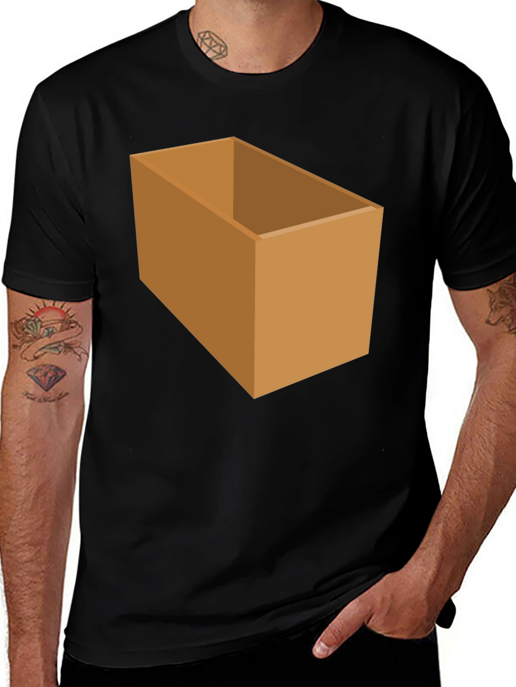 Box Graphic T-Shirt - Novelty Design