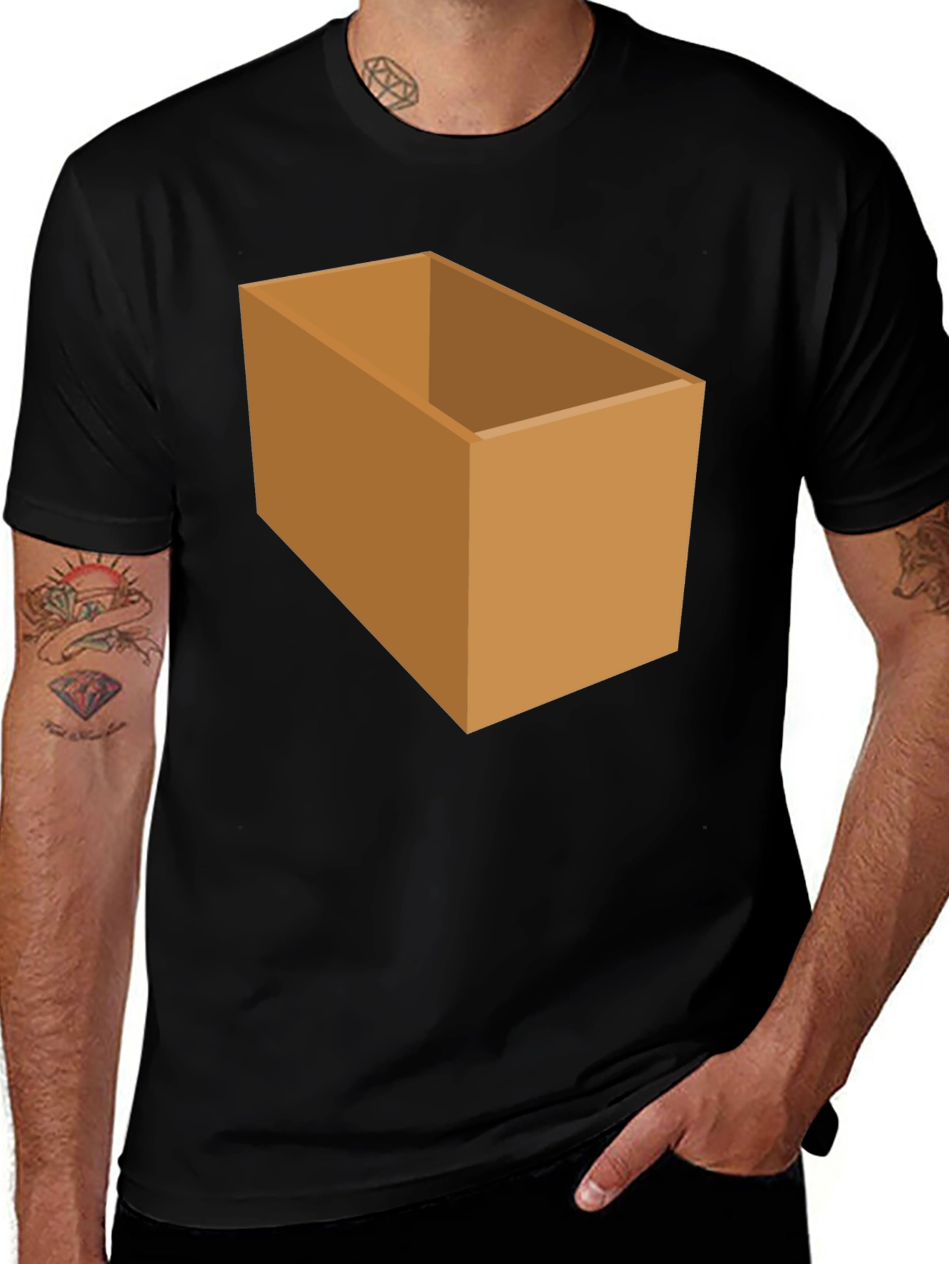 Box Graphic T-Shirt - Novelty Design