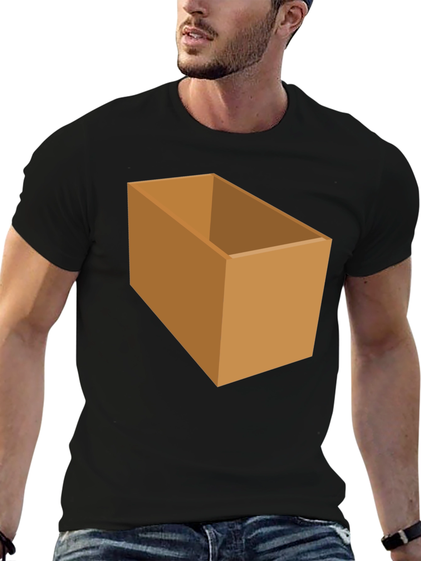 Box Graphic T-Shirt - Novelty Design