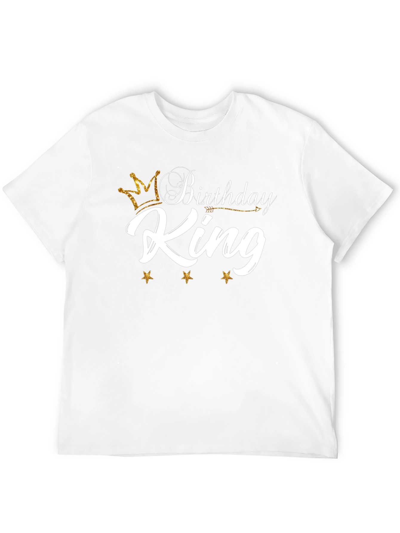 Birthday King Black Graphic Tee