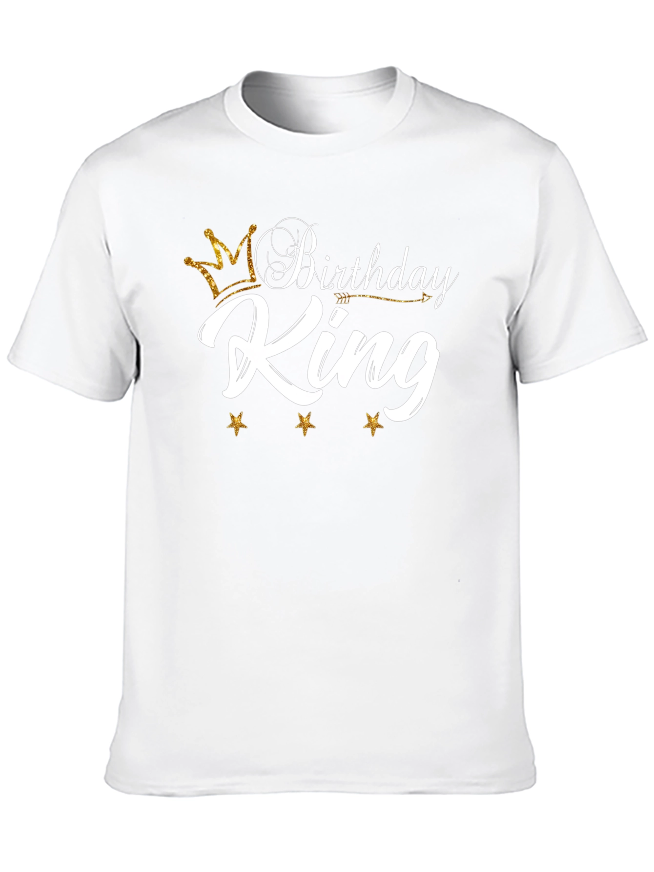 Birthday King Black Graphic Tee