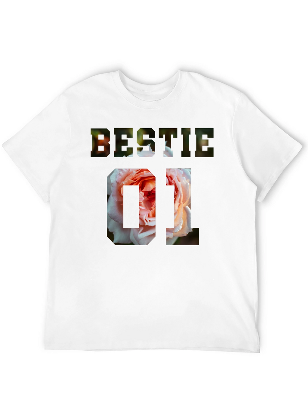Bestie 01 Floral Graphic T-Shirt