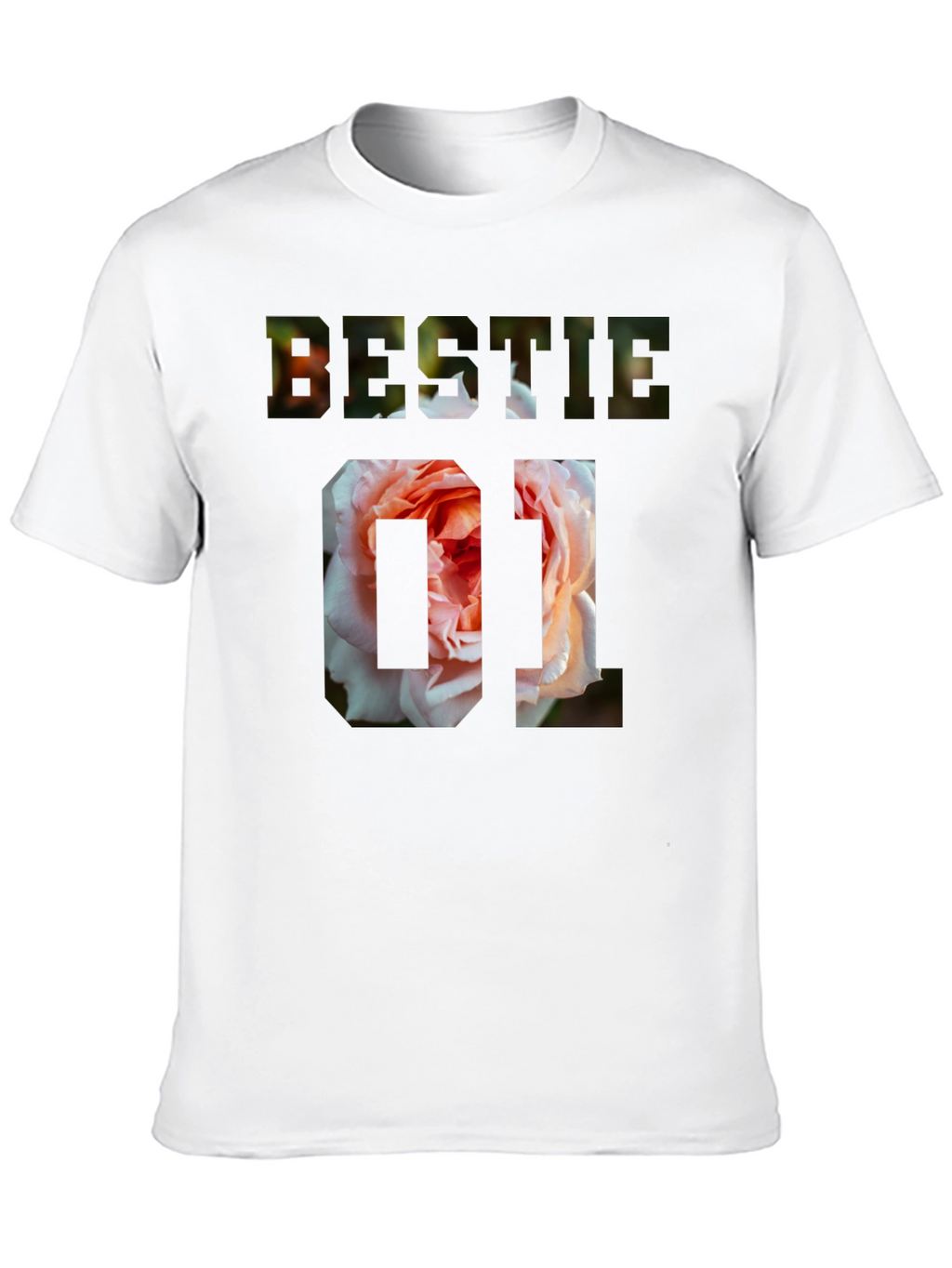 Bestie 01 Floral Graphic T-Shirt