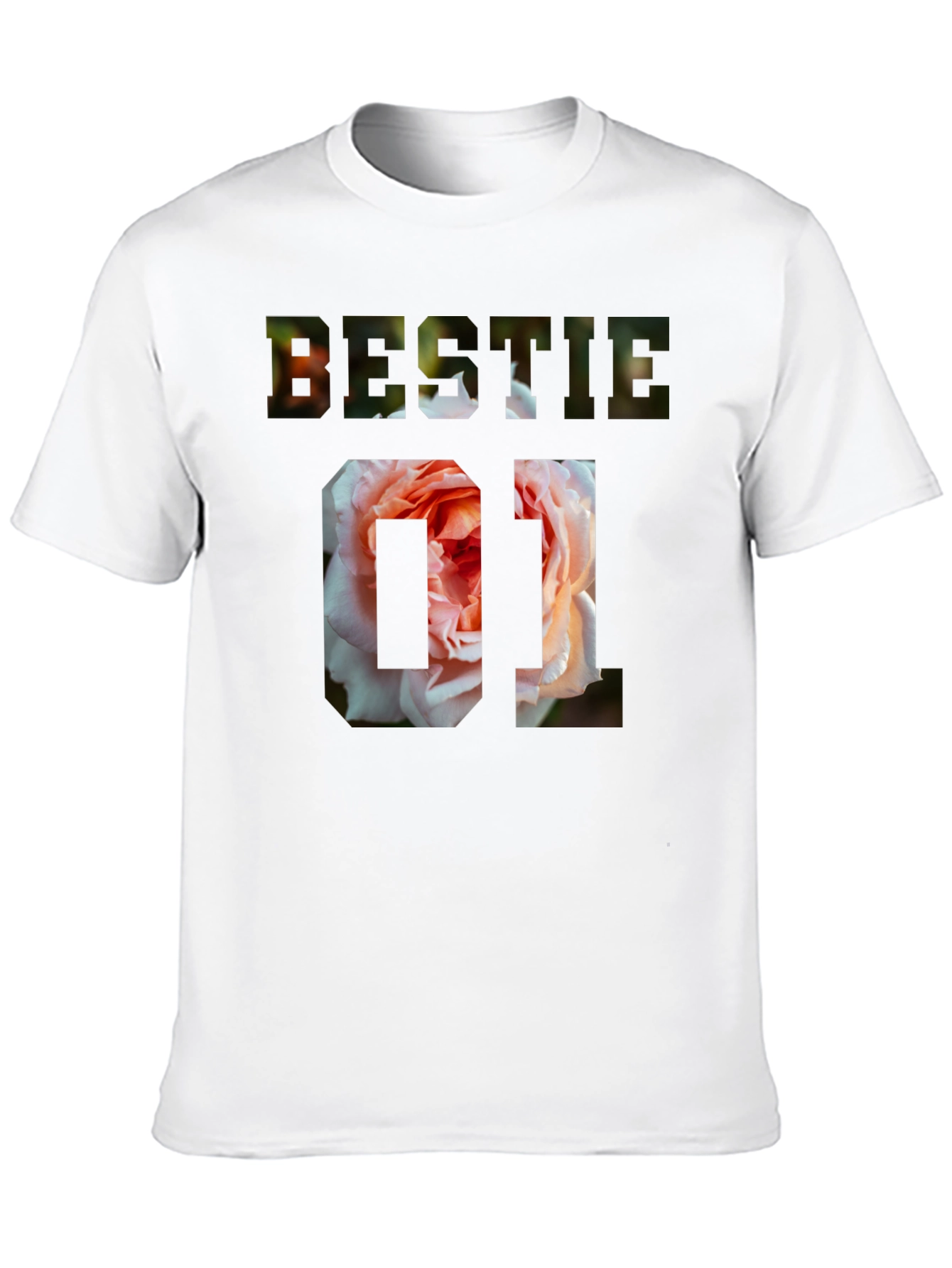 Bestie 01 Floral Graphic T-Shirt