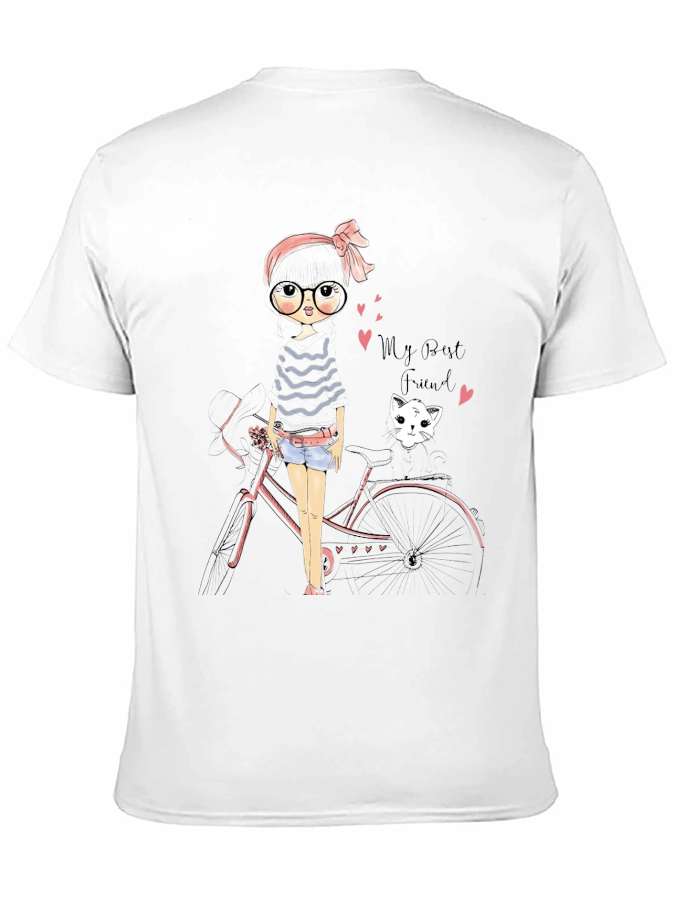 Girl and Cat Graphic Tee