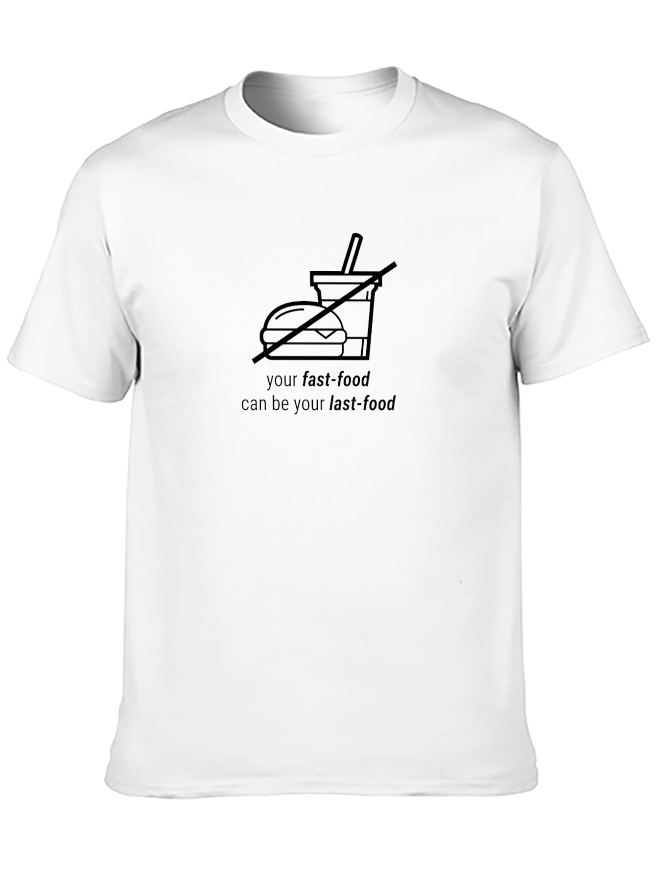 Fast Food Warning Graphic Tee