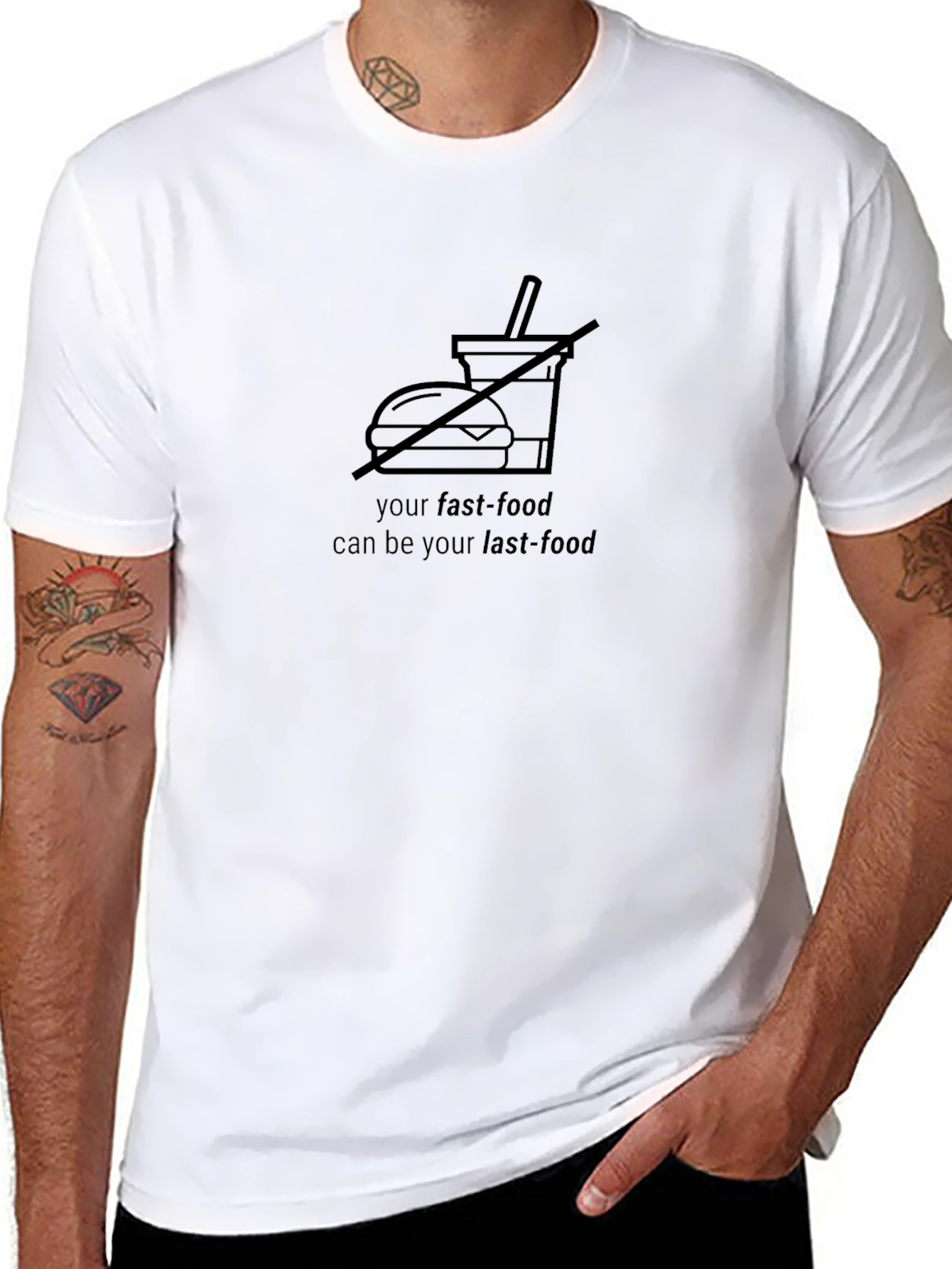 Fast Food Warning Graphic Tee