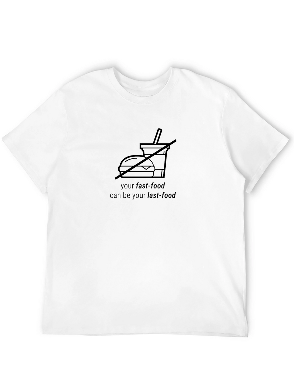 Fast Food Warning Graphic Tee
