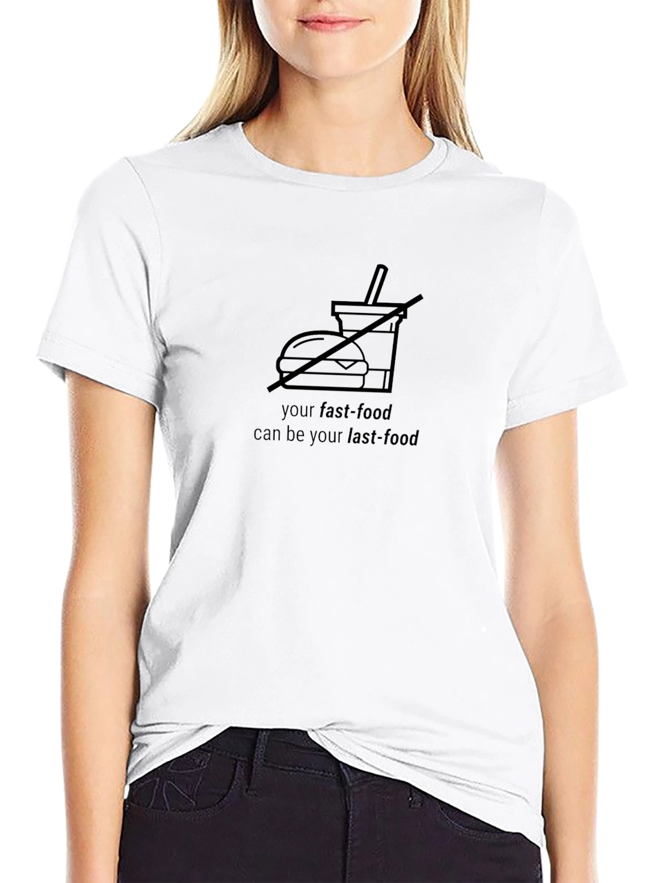Fast Food Warning Graphic Tee