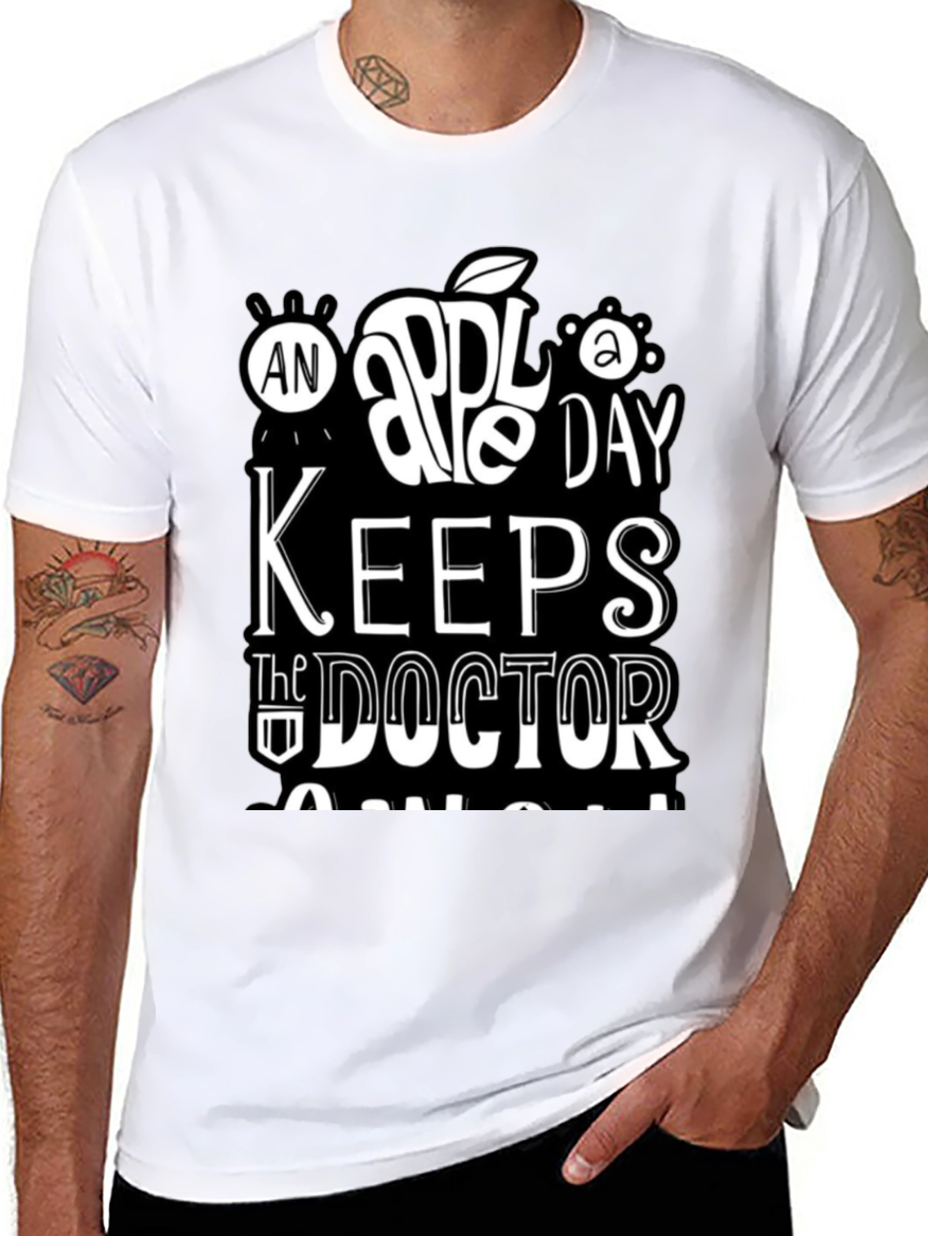 An Apple a Day Keeps The Doctor Away Graphic Tee