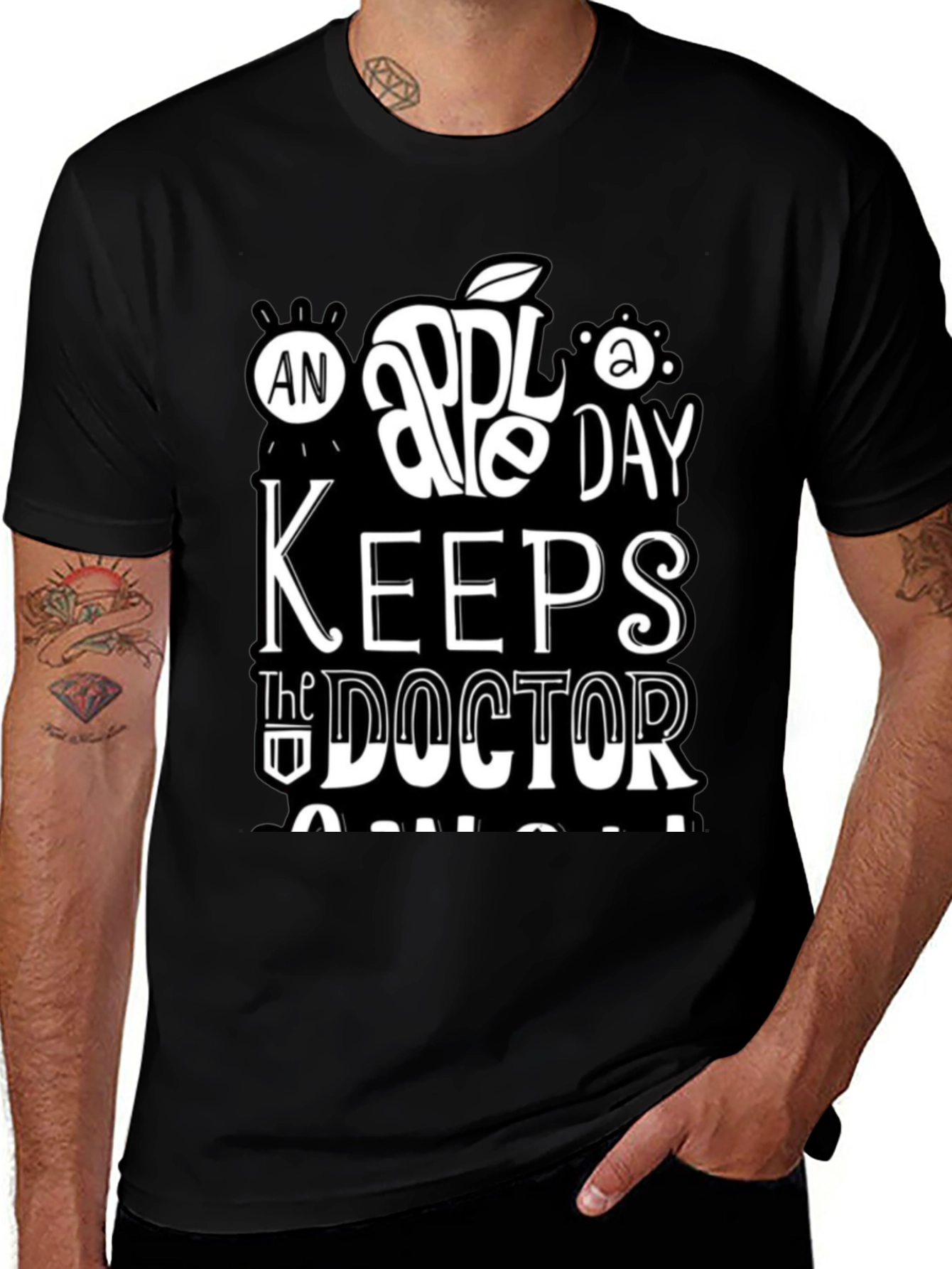 An Apple a Day Keeps The Doctor Away Graphic Tee