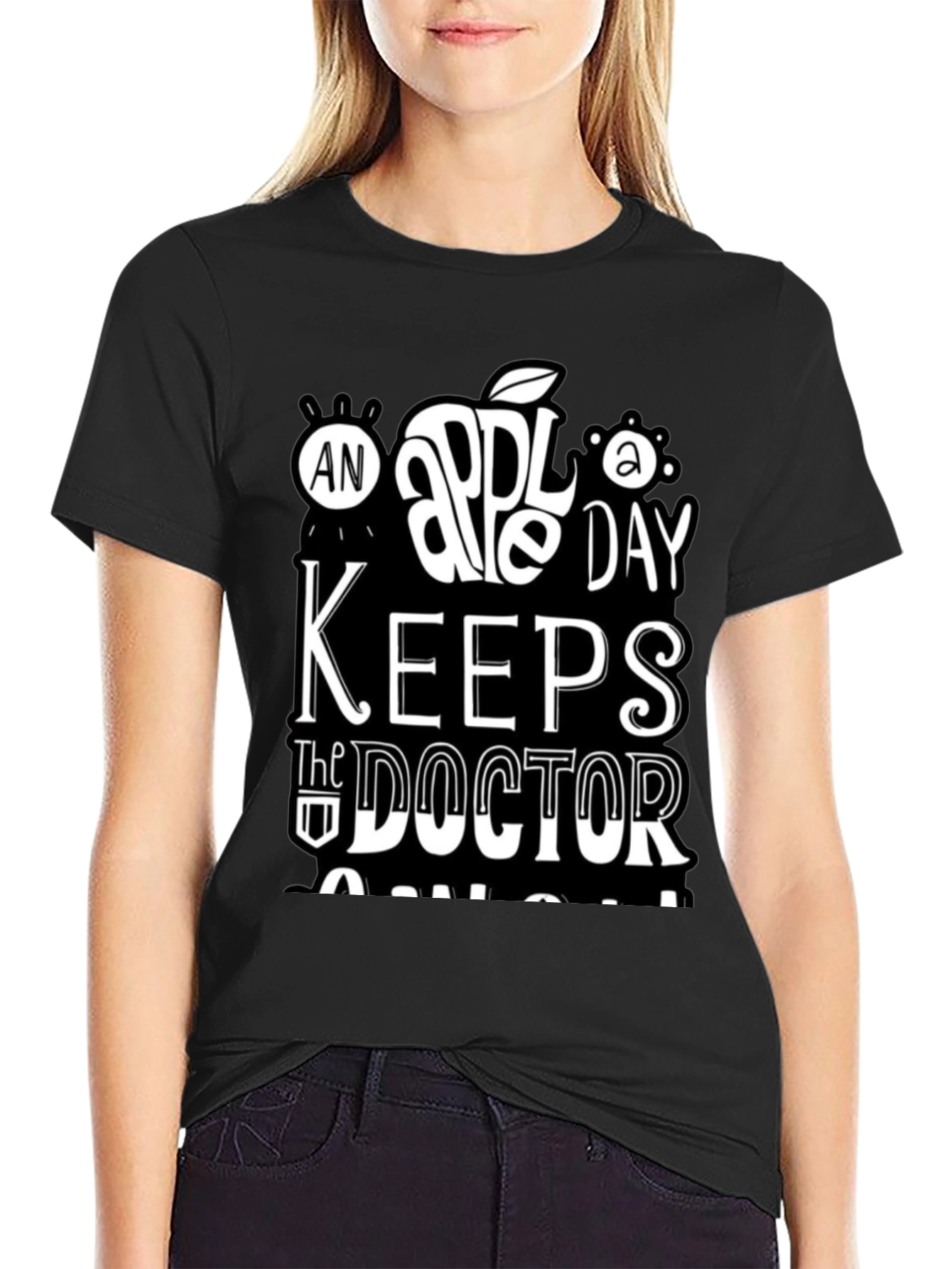 An Apple a Day Keeps The Doctor Away Graphic Tee