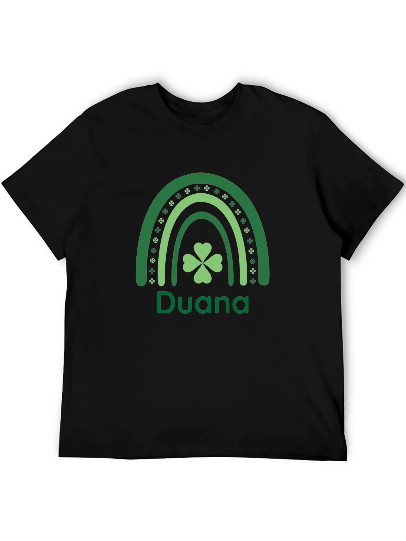 Duana St. Patricks Day Clover Rainbow T-Shirt