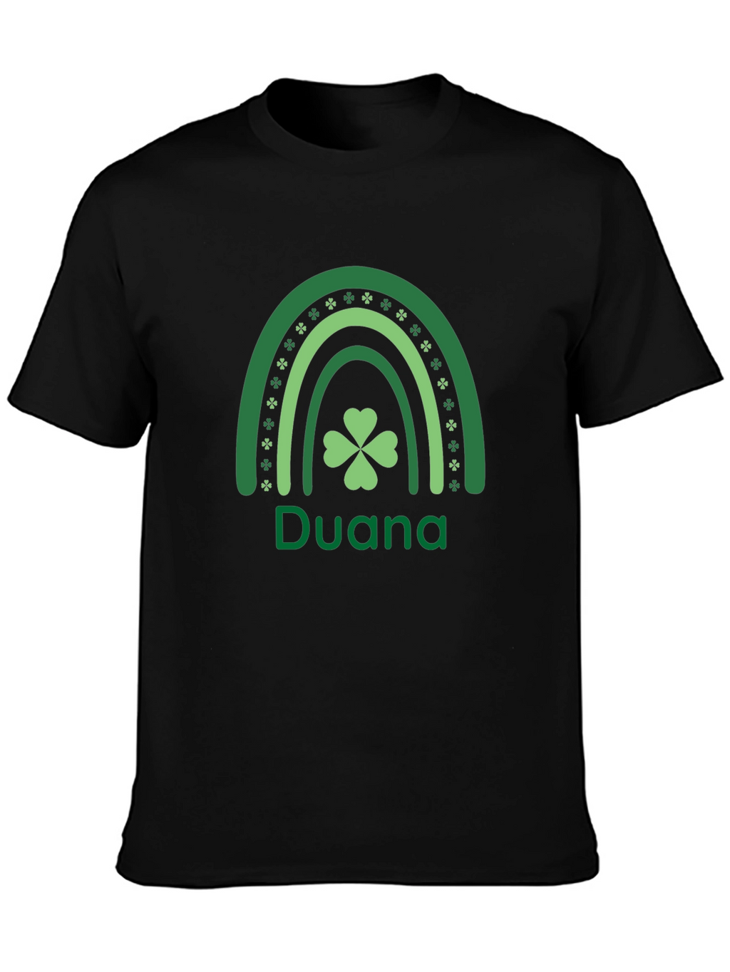 Duana St. Patricks Day Clover Rainbow T-Shirt