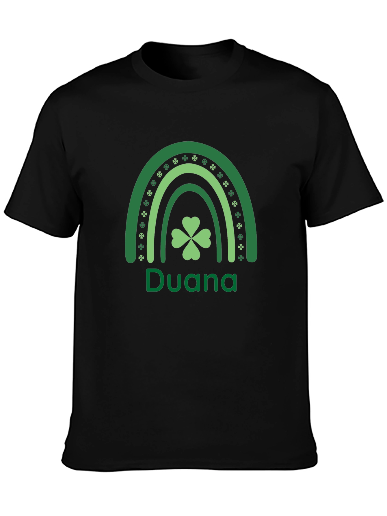 Duana St. Patricks Day Clover Rainbow T-Shirt
