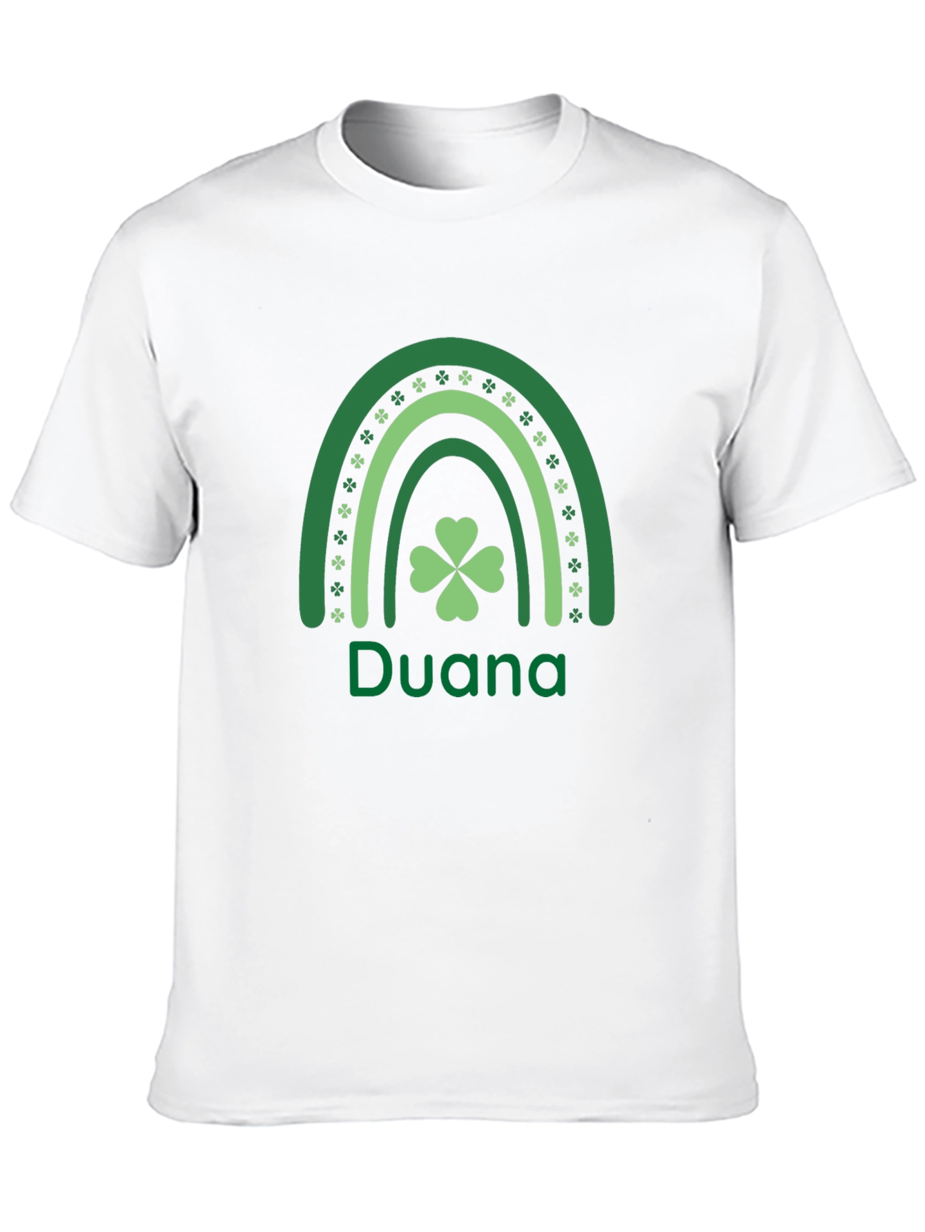 Duana St. Patricks Day Clover Rainbow T-Shirt