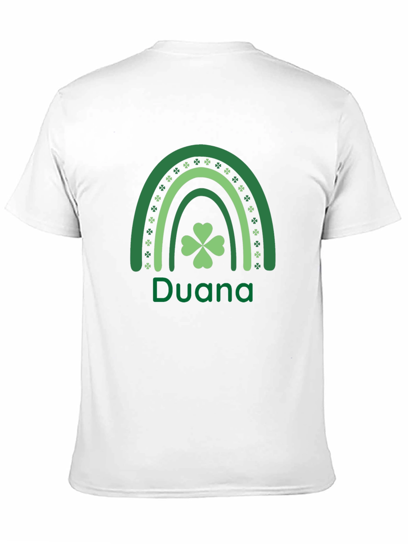 Duana St. Patricks Day Clover Rainbow T-Shirt