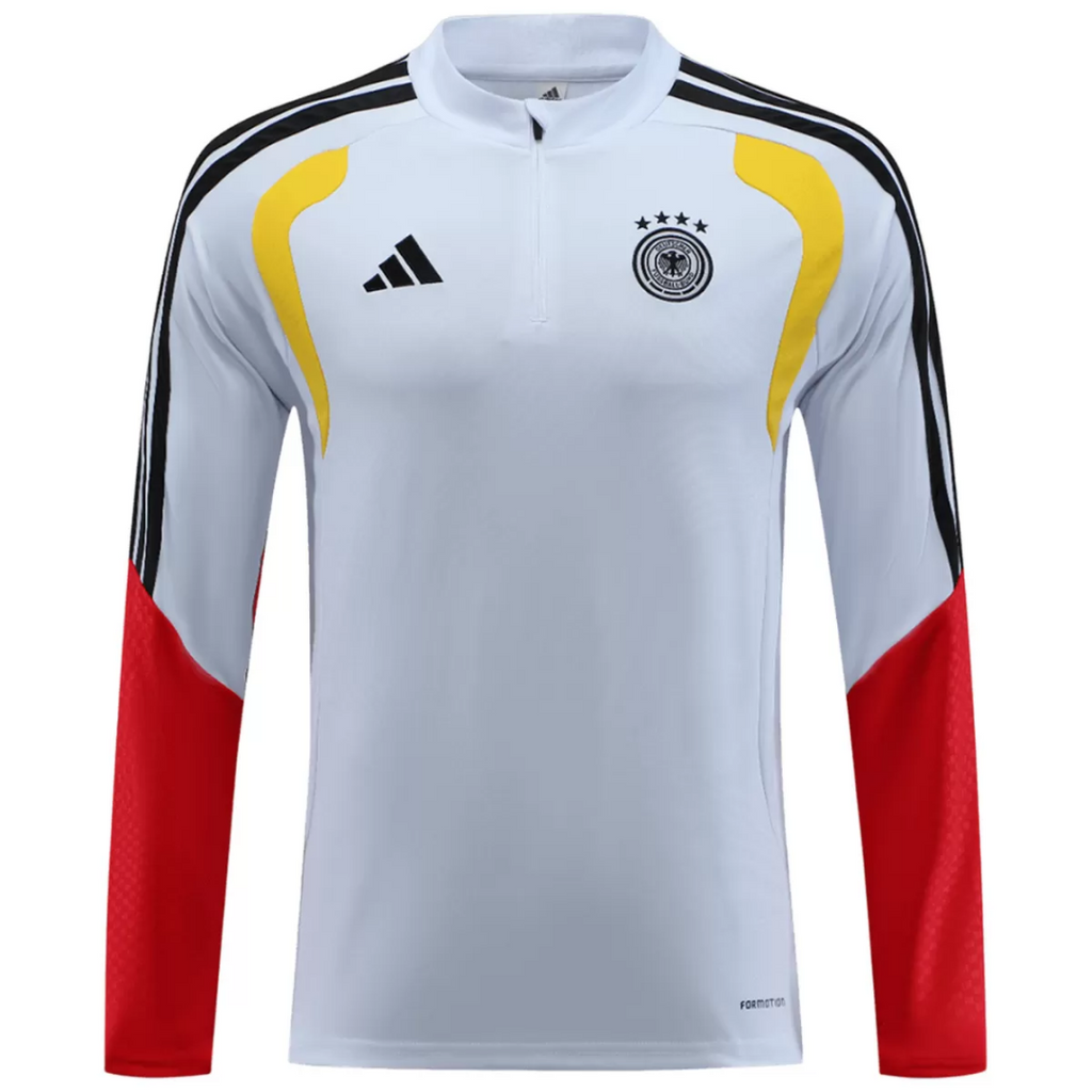 Germany Zipper Sweatshirt Kit(Top+Pants) White 2026