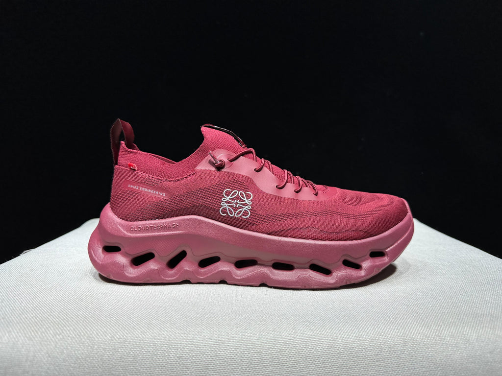 On Running x Loewe - Cloudtilt Beet Red Low Top Sneakers