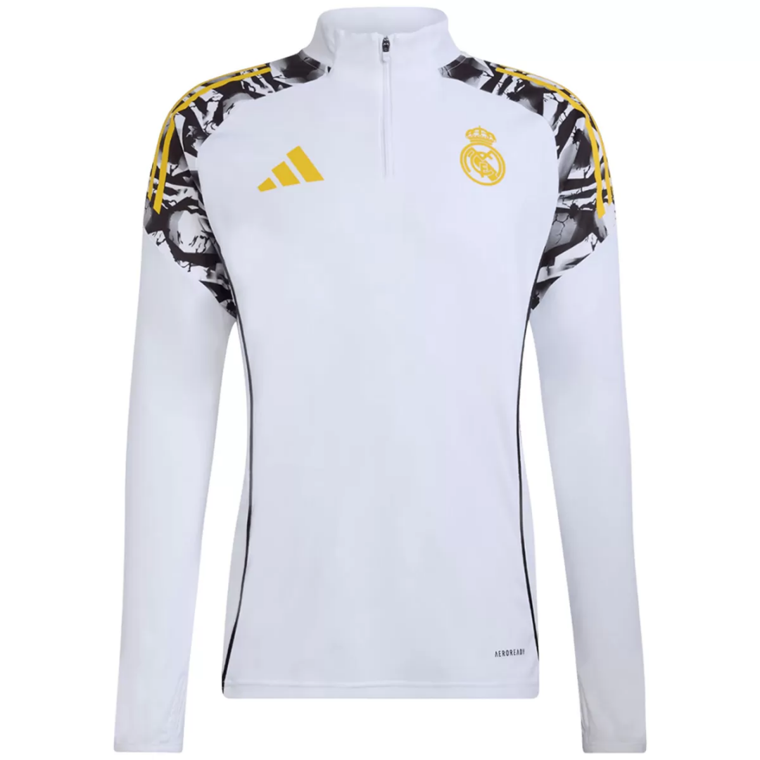 Real Madrid x Marvel Zipper Sweatshirt Kit(Top+Pants) White 2025/26