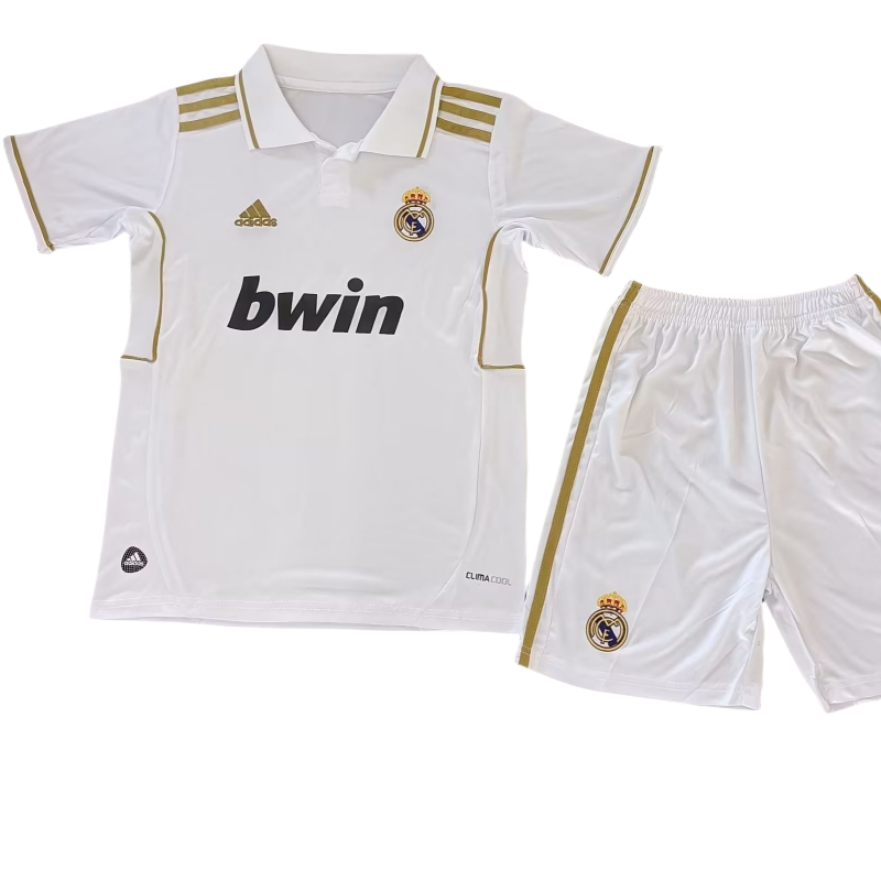 Kid's Retro Real Madrid Home Kit 2011/12