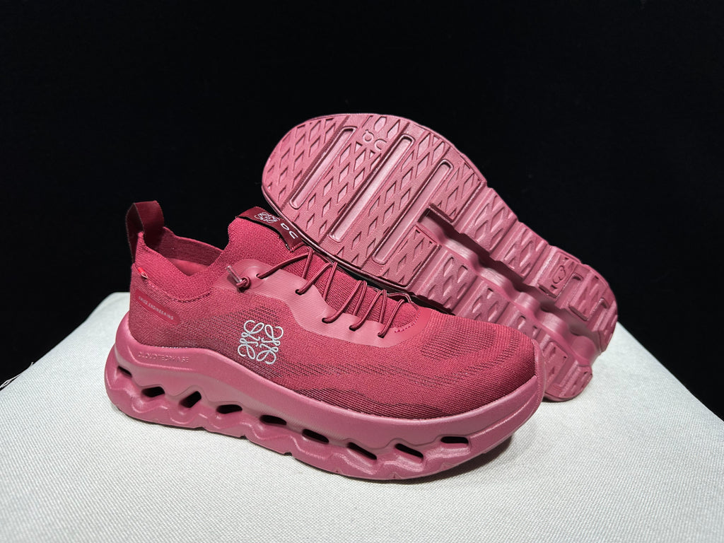 On Running x Loewe - Cloudtilt Beet Red Low Top Sneakers