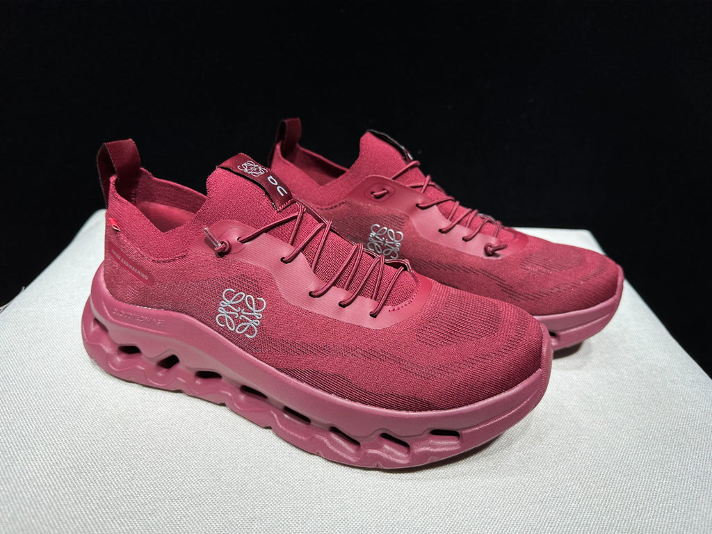 On Running x Loewe - Cloudtilt Beet Red Low Top Sneakers