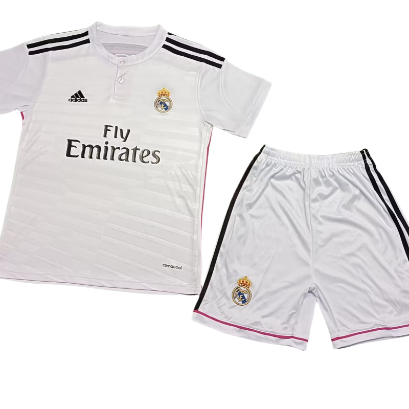Kid's Retro Real Madrid Home Kit 2014/15