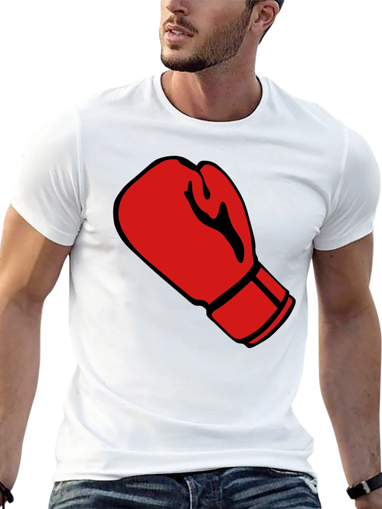 Boxing Glove Graphic Tee - Stylish Comfort