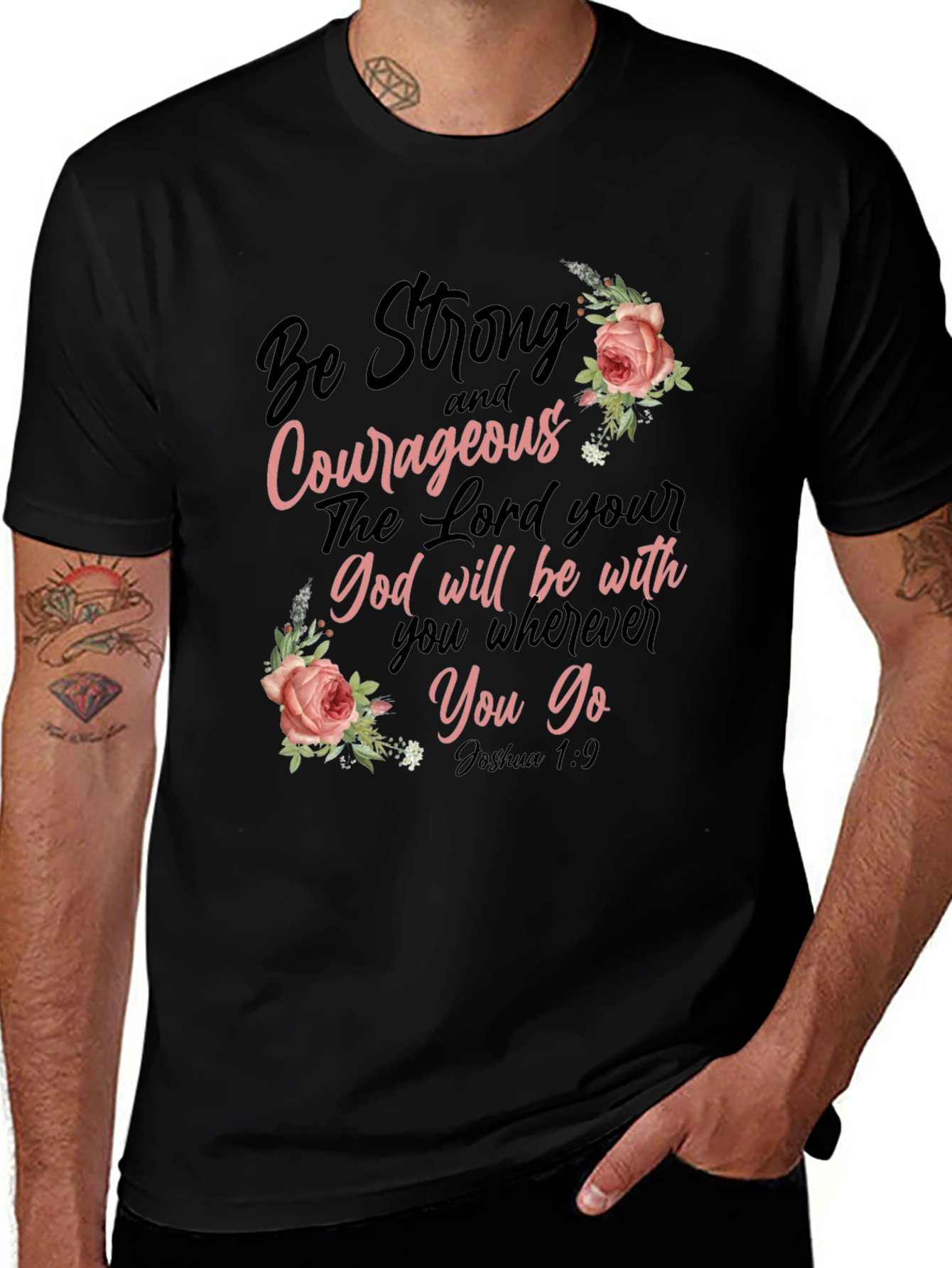 Be Strong & Courageous Christian T-Shirt