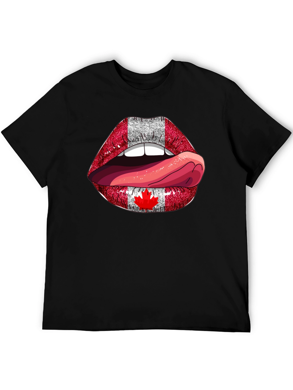 Canada Flag Lips T-Shirt