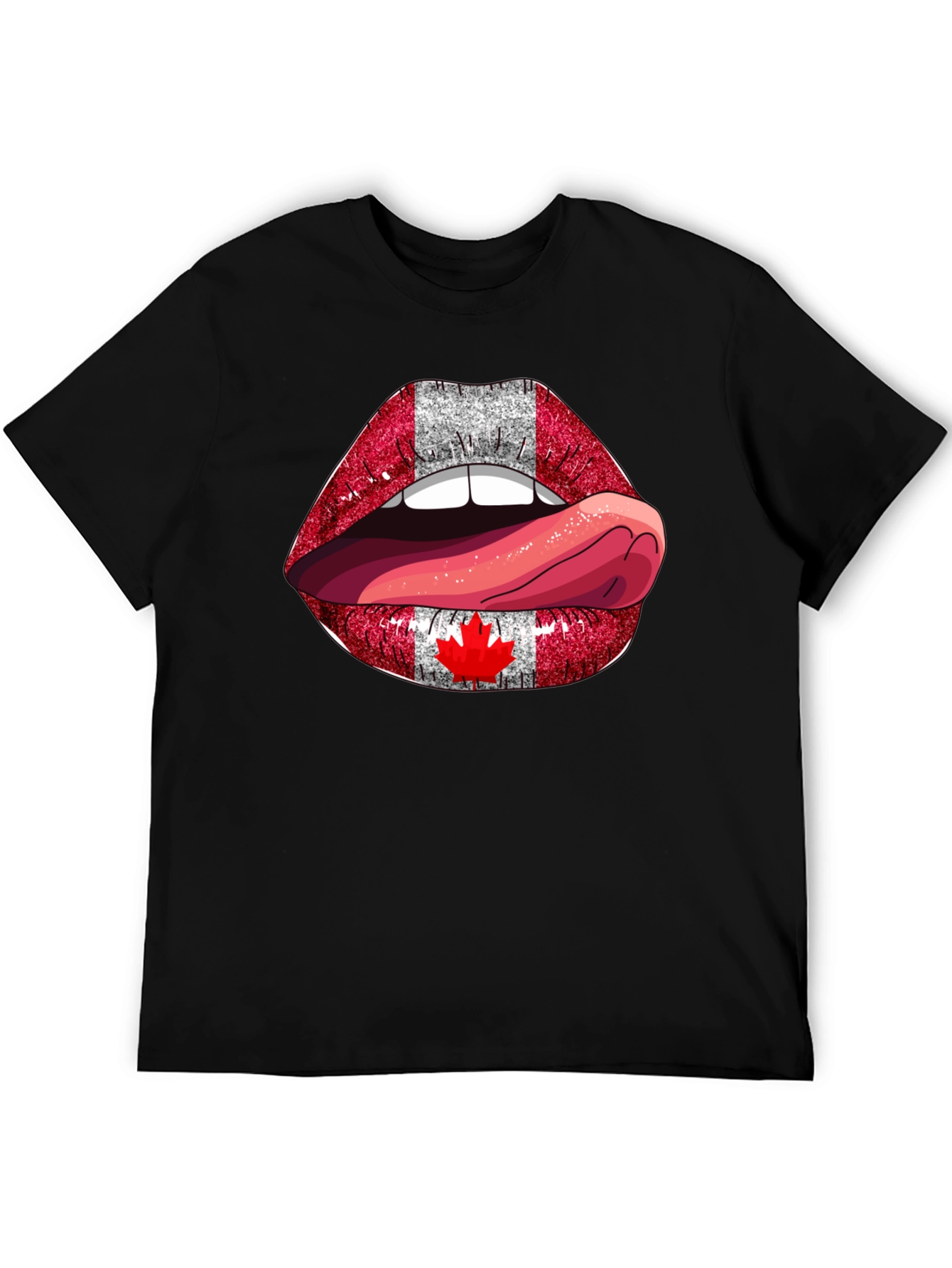 Canada Flag Lips T-Shirt